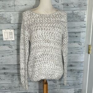 BUFFALO DAVID BITTON GRAY & WHITE SWEATER